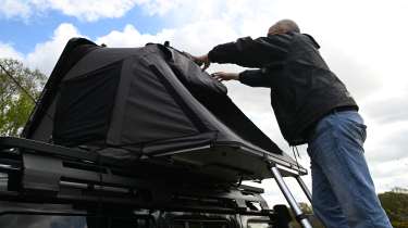 Ineos Grenadier Trialmaster long-term - building roof tent